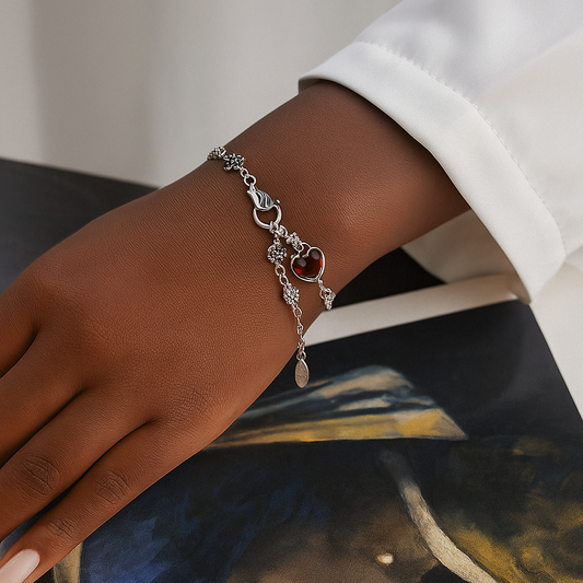 Pulsera Corazón Saint Étienne en Plata 925