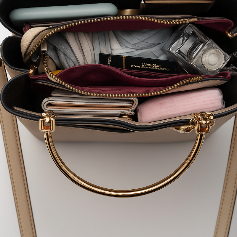 La Melvie Vie Crossbody con Asa Dorada es más que un accesorio: es el detalle que transforma tu presencia en admiración.

Creada para mujeres que no renuncian a la elegancia ni en los momentos más prácticos, la Vie combina organización inteligente con un diseño audaz. Desde el celular hasta el labial, todo encuentra su lugar con discreción y estilo.