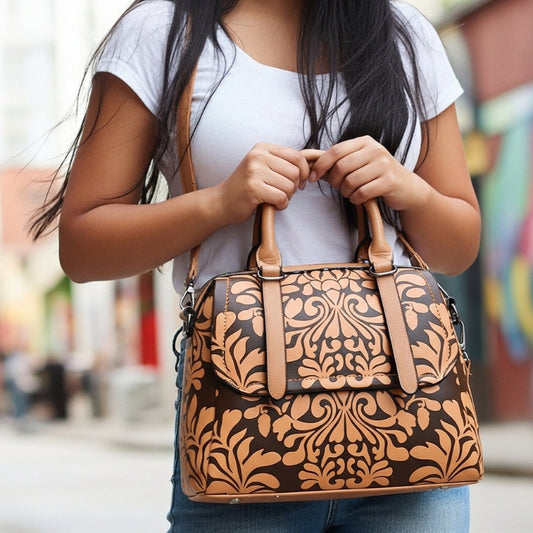 Bolsa de Hombro en Relieve Melvie Vie