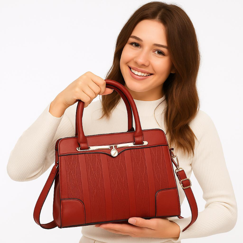 Bolsa melvie moderno con cremallera interior