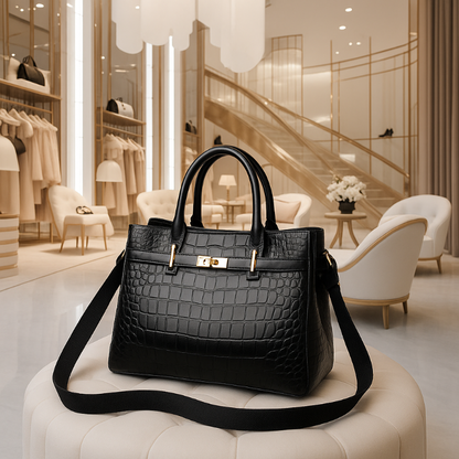 Bolsa con Textura de Croco Elegancia atemporal
