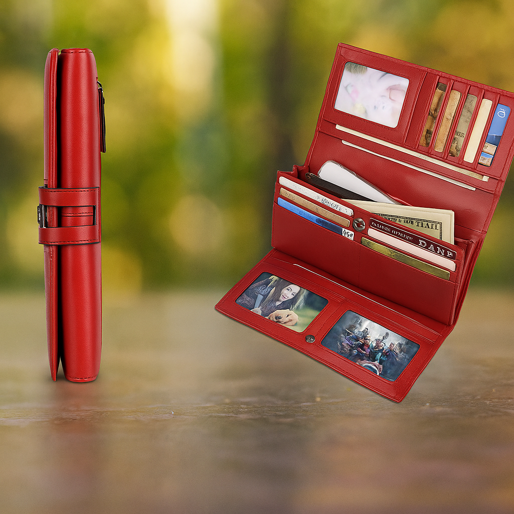 Cartera femenina Melvie vintage con cierre