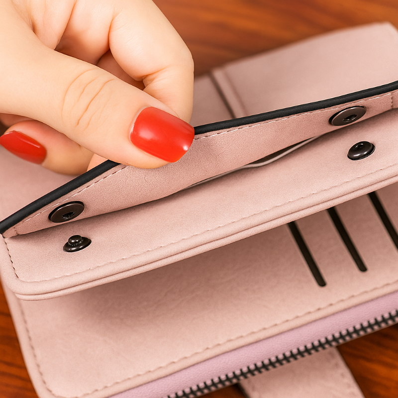 Cartera para Mujer de Piel Estilo Vintage