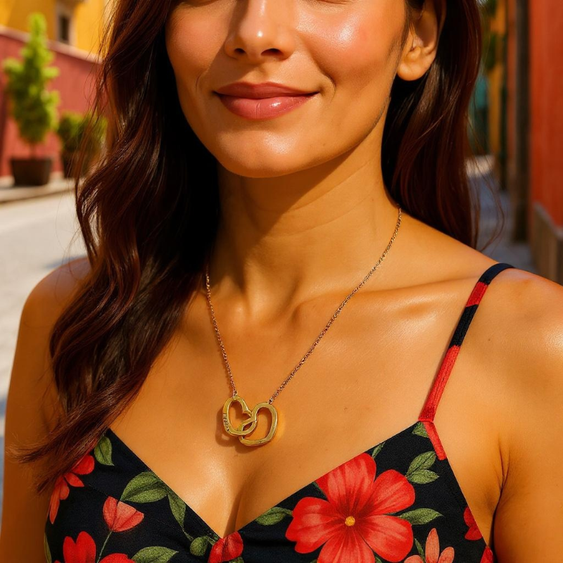 Collar Dos Corazones Saint Étienne