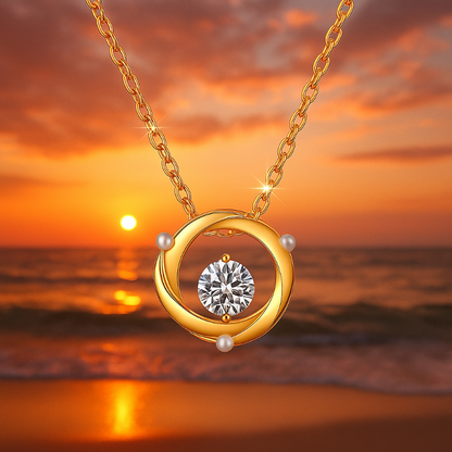 Collar Melvie con Circonia y Perla