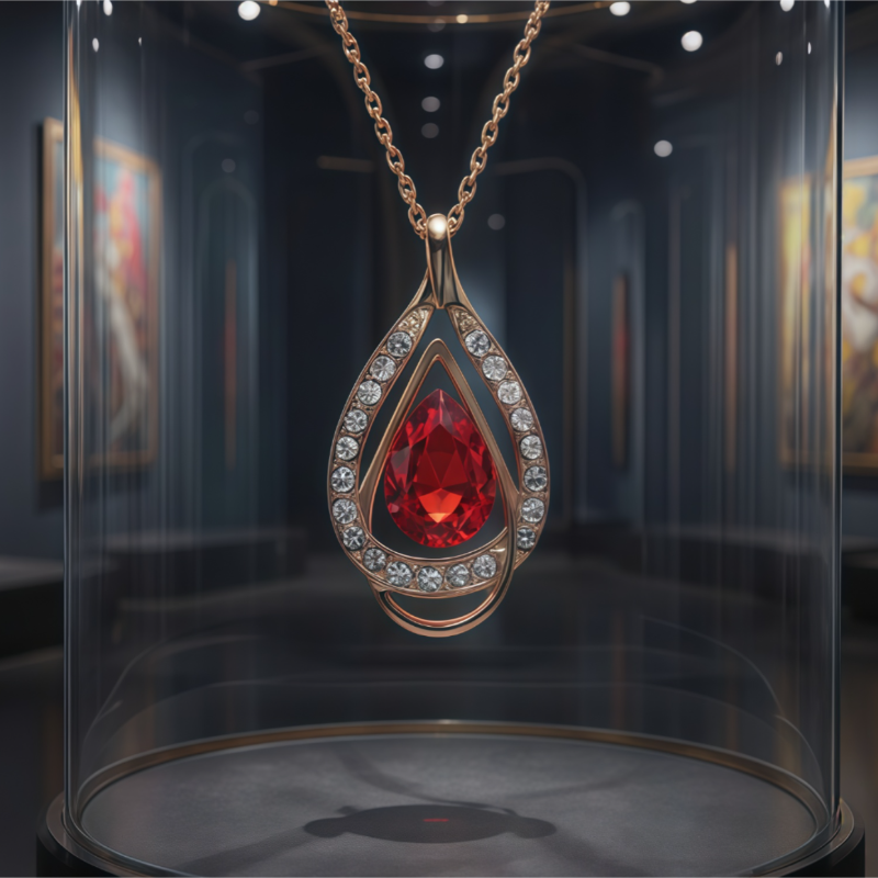 Collar y Aretes Saint Étienne con Cristales