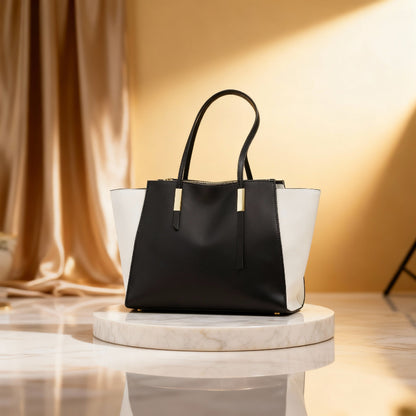 Conjunto de bolsas versátil para mujer Melvie en PU con 4 piezas: tote bag espaciosa, bolso crossbody mediano, bolso pequeño y cartera porta tarjetas. Diseño elegante, práctico y funcional, con interior organizado, cierre de cremallera y forro de poliéster resistente. Ideal para uso diario, trabajo, estudio y ocasiones especiales.