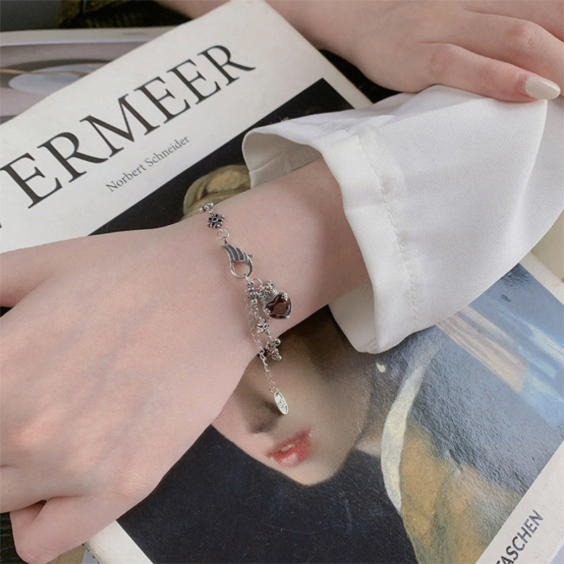 Pulsera Corazón Saint Étienne en Plata 925