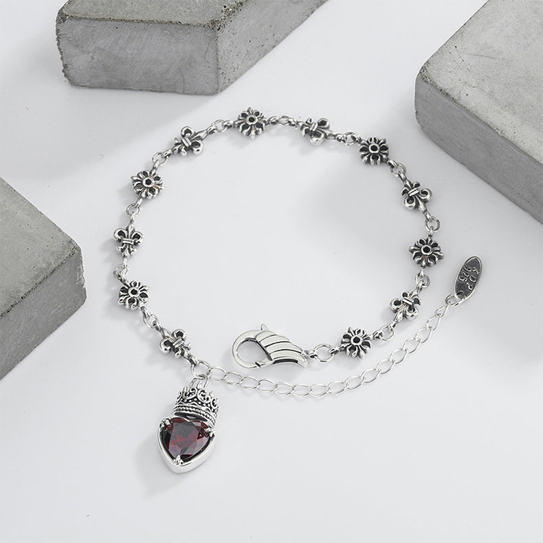 Pulsera Corazón Saint Étienne en Plata 925