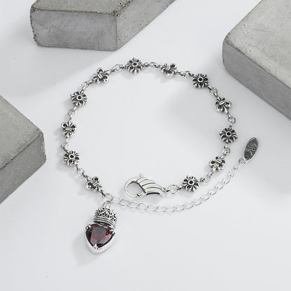 Pulsera Corazón Saint Étienne en Plata 925