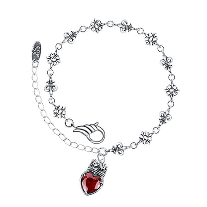 Pulsera Corazón Saint Étienne en Plata 925