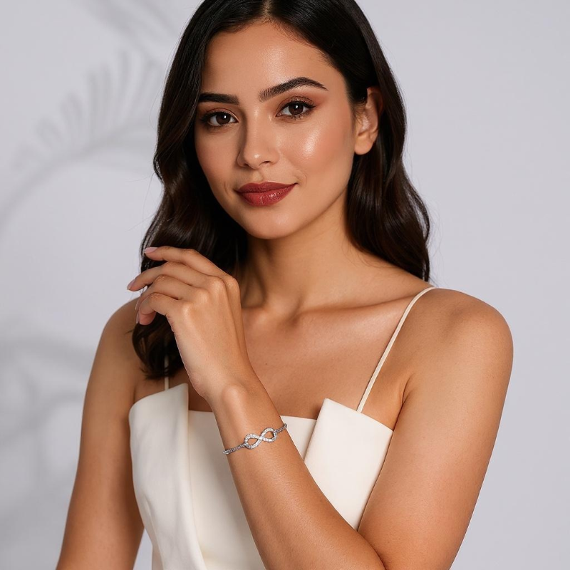 Pulsera Melvie Infinito Saint Étienne Plata 925