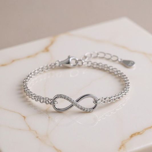 Pulsera Melvie Infinito Saint Étienne Plata 925