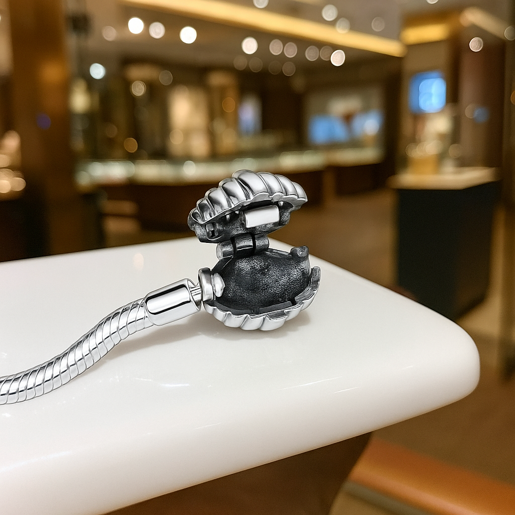 Pulsera con Dije Concha Saint Étienne en Plata