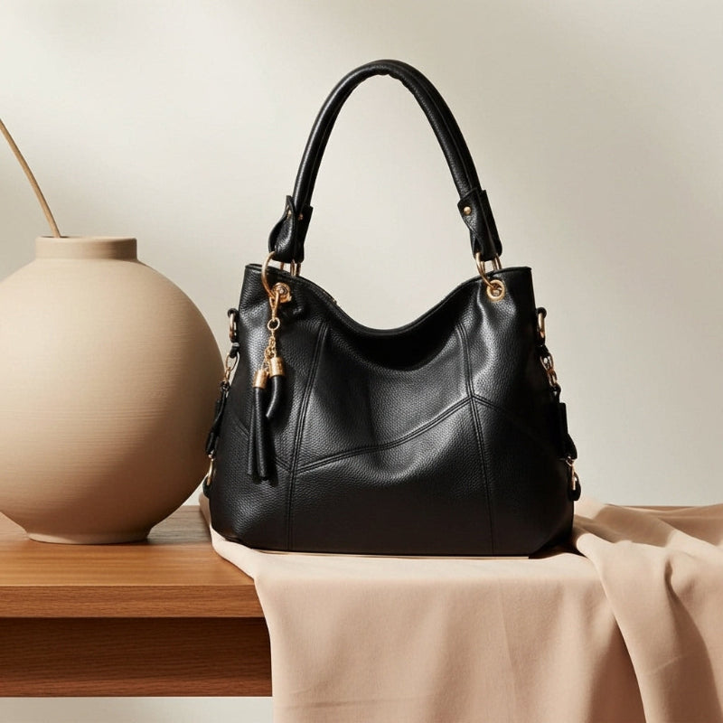 Bolsa de Hombro Melvie Vie Texturizada con Asa de Mano