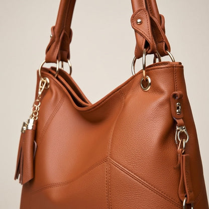 Bolsa de Hombro Melvie Vie Texturizada con Asa de Mano