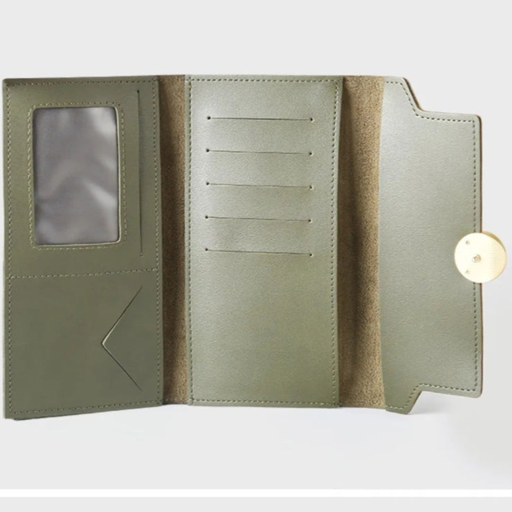 Cartera Larga para Mujer de Piel Sintética Mate